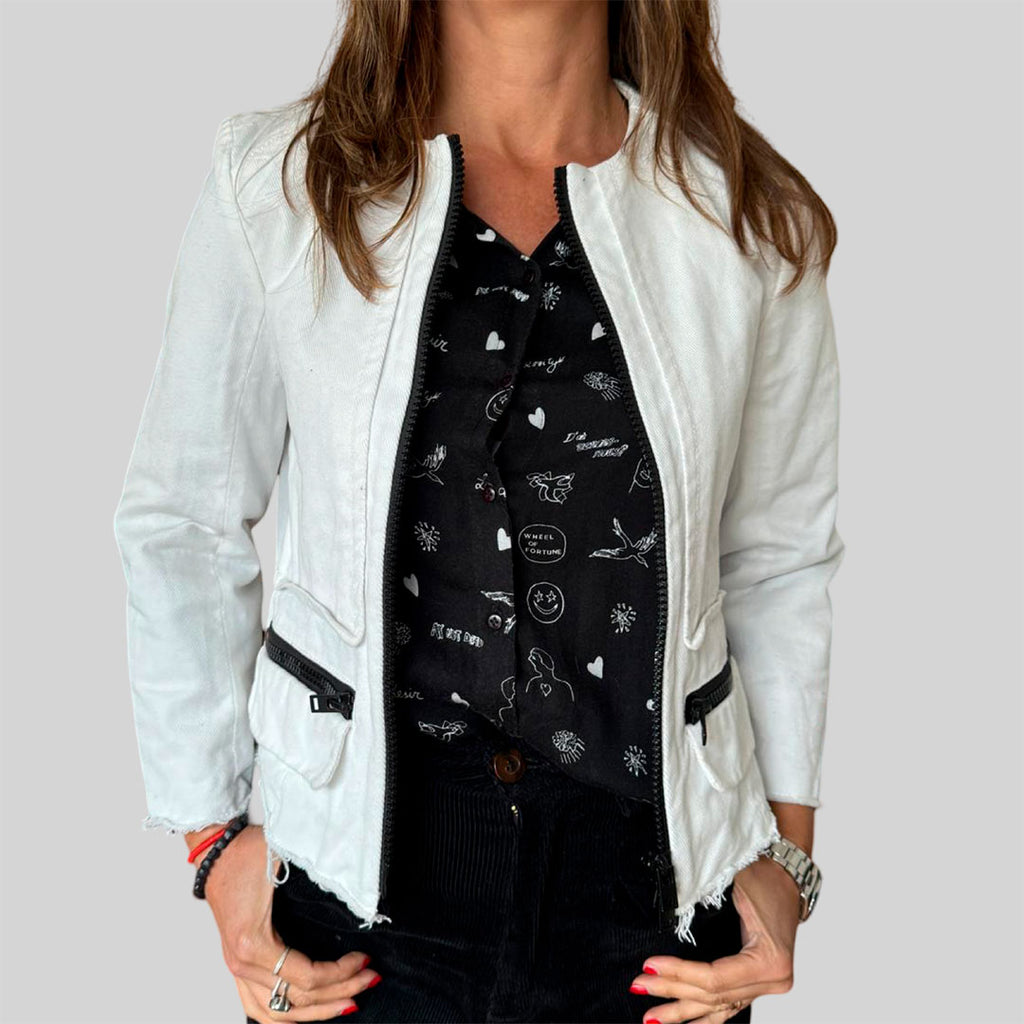 Chaqueta blanca Bimba y Lola talla 38