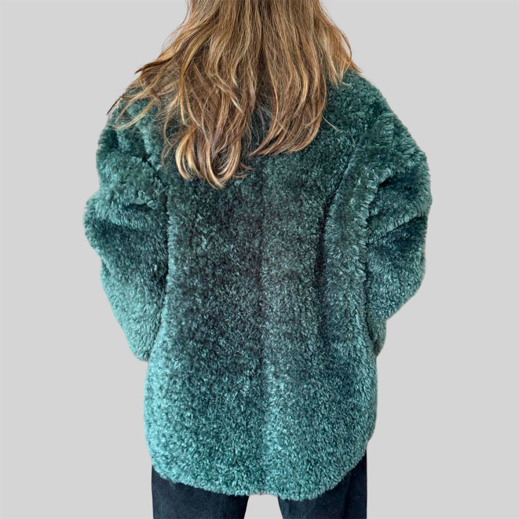 Abrigo peludo oversize Bimba y Lola talla XS/S (