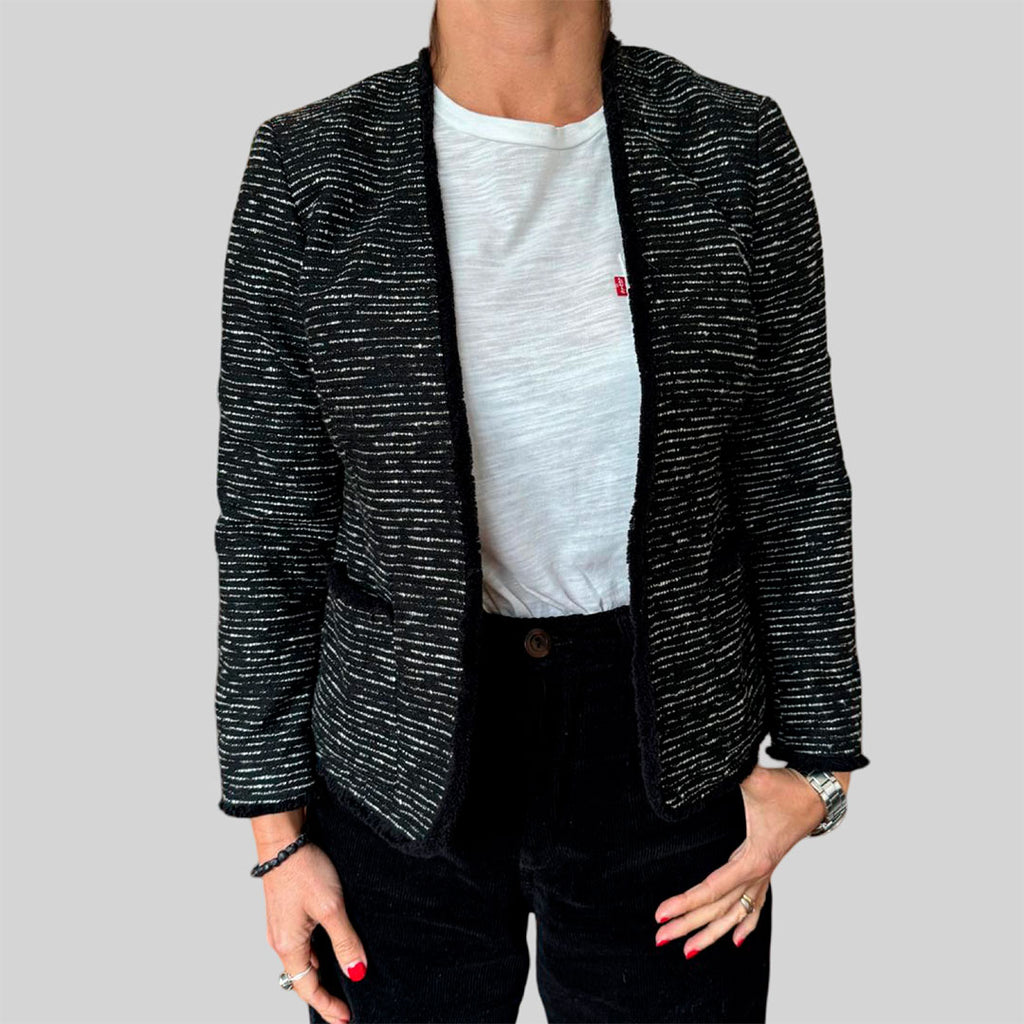 Chaqueta tejida oscura Banana Republic talla 2