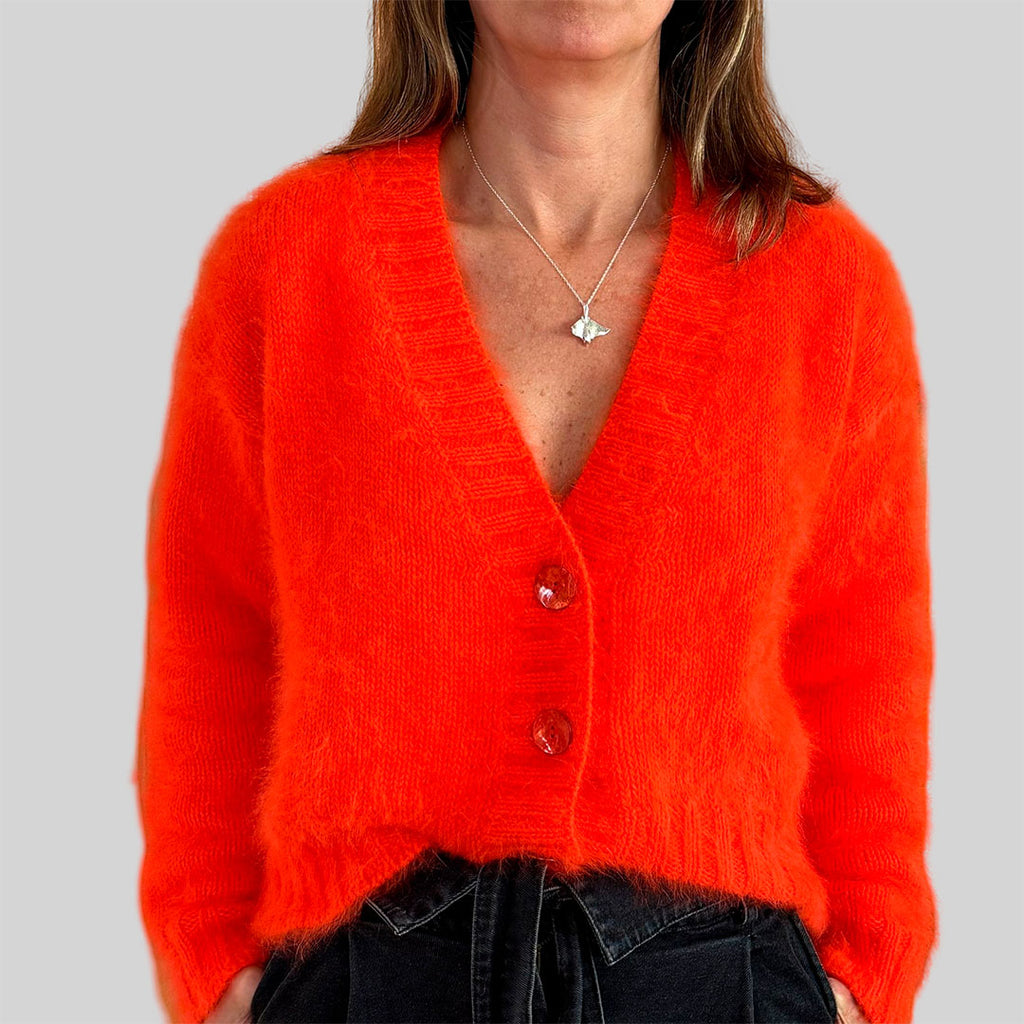 Chaleco angora rojo Kokoro talla 1