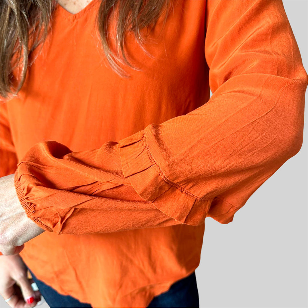 Blusa terracota Singolare talla XS