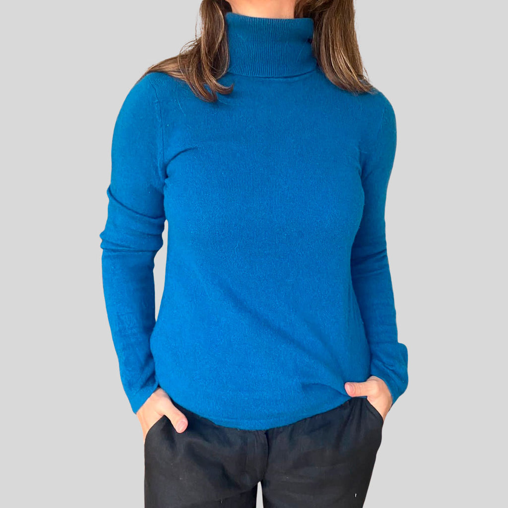 Sueter cashmere azul Lord & Taylor talla M