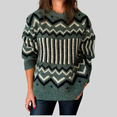 Suéter verde invernal Saville Row talla S