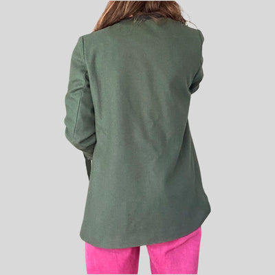 Chaqueta lana verde Rapsodia talla S